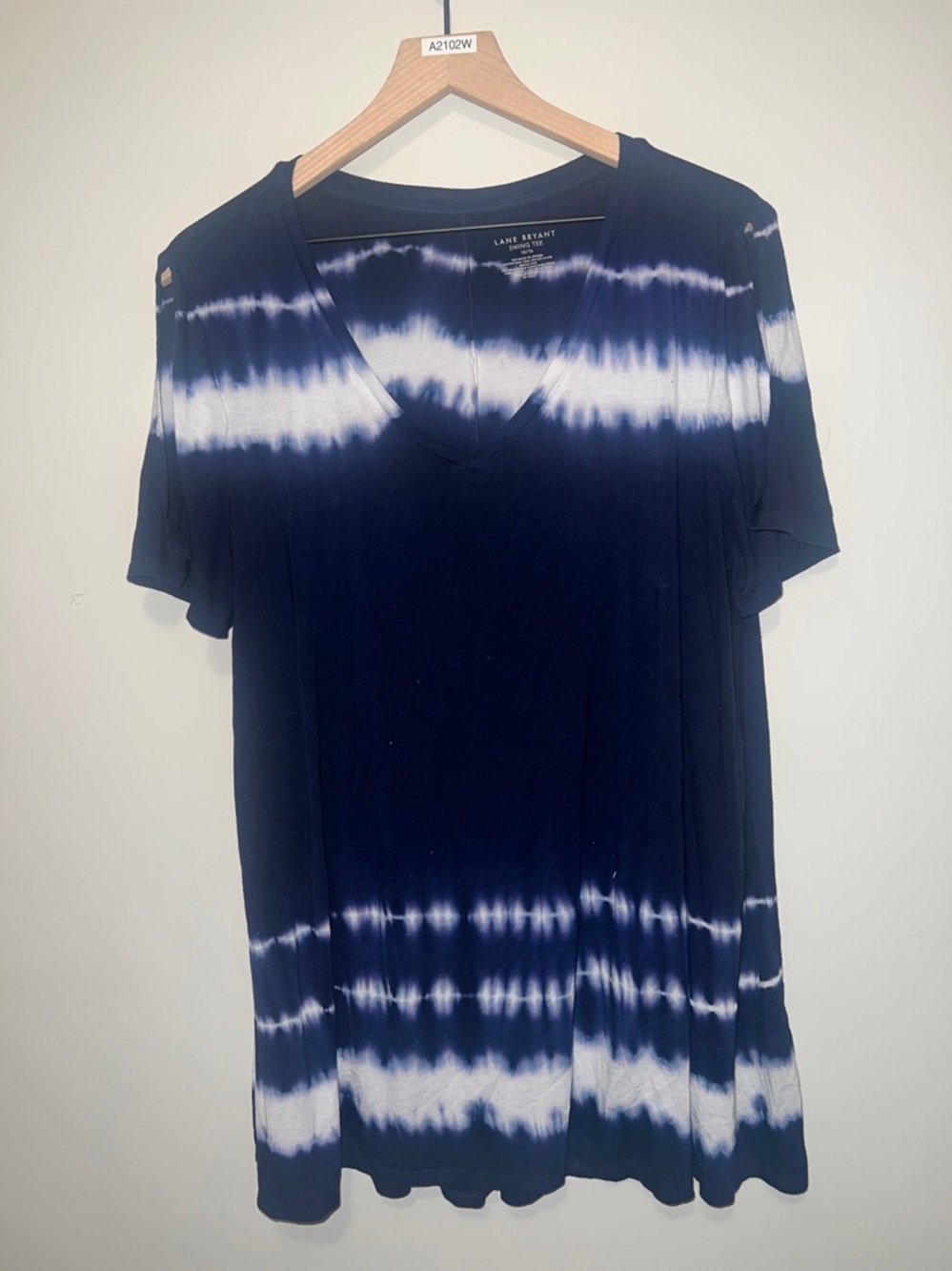 Tie Die Swing long line T Shirt